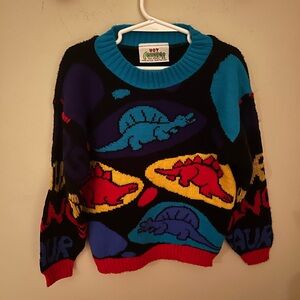 Vintage 80s/90s Hot Cashews Dinosaur Sweater